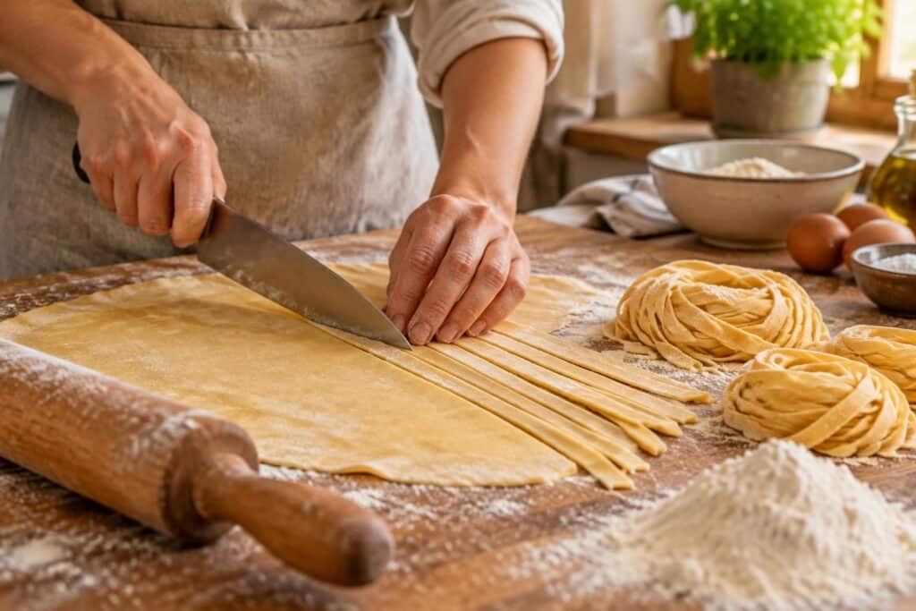 découvrez comment préparer facilement des pâtes fraîches maison sans machine ni laminoir, avec des ingrédients simples et quelques gestes à portée de tous.