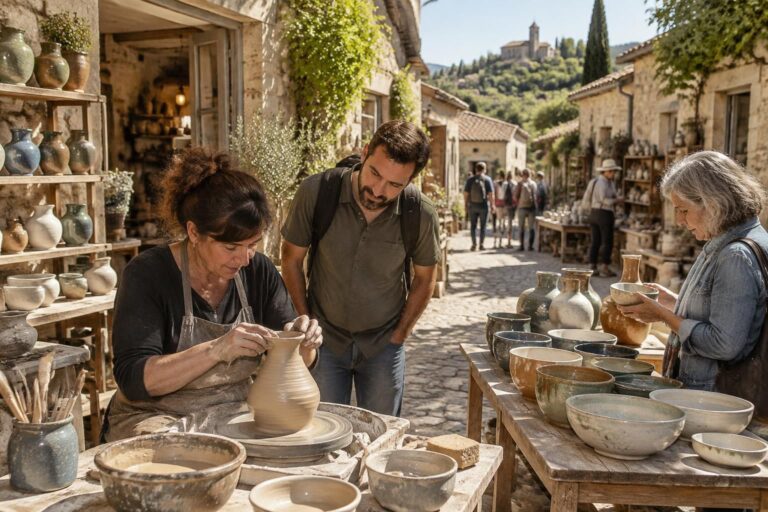 partez à la découverte des villages de potiers, visitez leurs ateliers ouverts et achetez directement auprès des artisans.