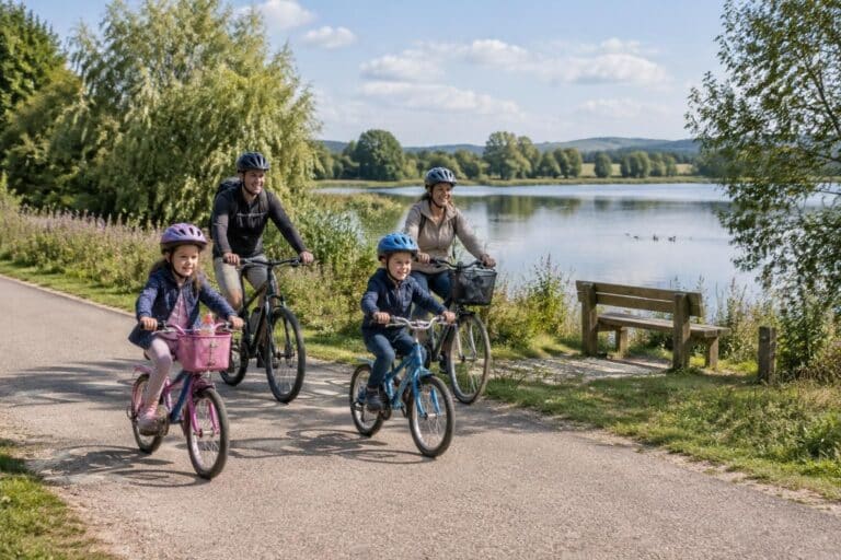 découvrez une boucle à vélo autour des étangs de lorraine, avec des étapes courtes et adaptées aux enfants pour profiter des paysages en famille.