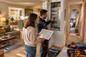 refaire l’électricité dans une maison habitée : planifiez les coupures pièce par pièce pour limiter les désagréments et sécuriser les travaux.